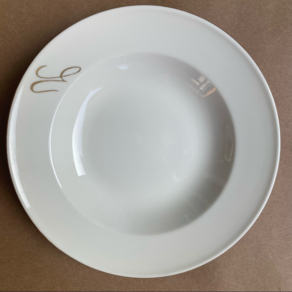 Vintage Bowl Mayer China of Beaver Falls, PA, #473 by Interpace Gold Trim 7”